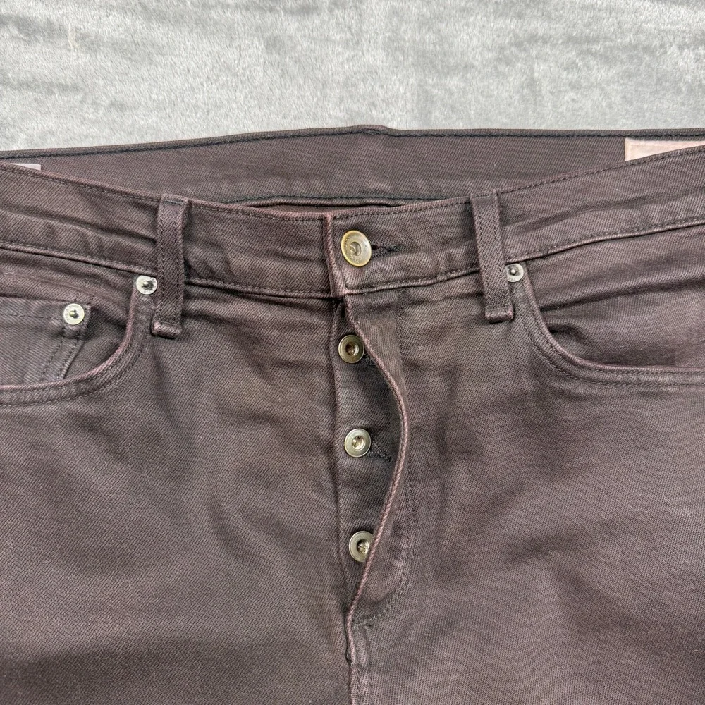 Rag & Bone Fit 2 Slim Mens Jeans Size 36 Brown Denim Button Fly Pants Indie Rock